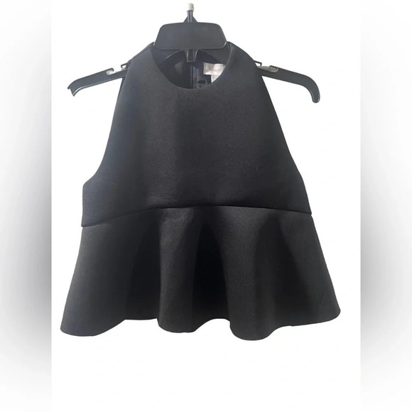 Finders Keepers Black Peplum Top Size Small. Lined on top. - Picture 1 of 3
